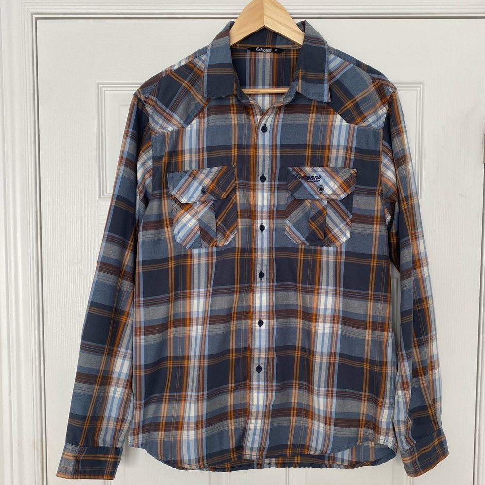 Bergans of Norway Flannel Plaid Shirt Size medium